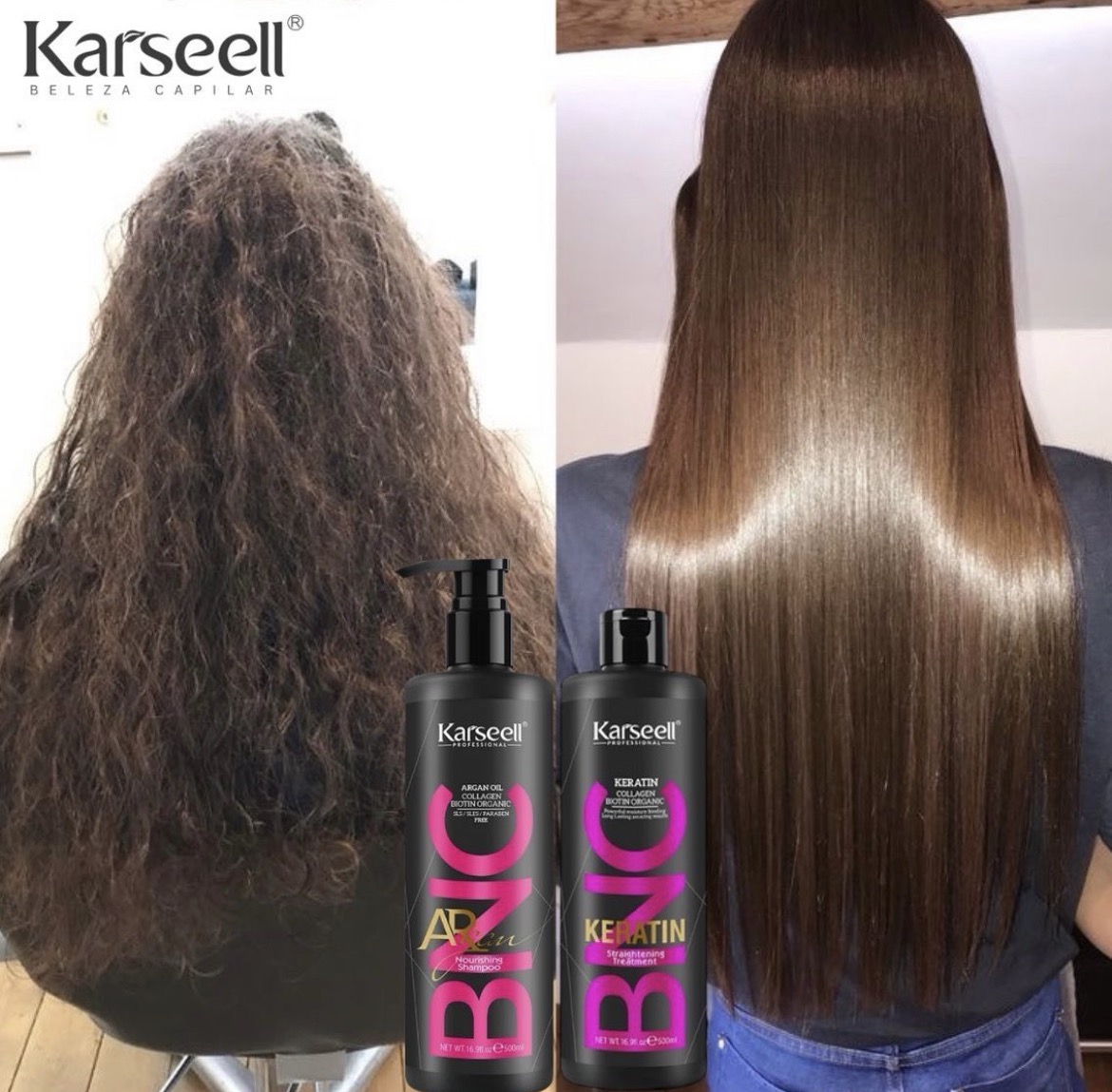Karseell keratin tartós hajegyenesítés